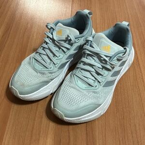 Adidas Womens 9 Questar Cloudfoam Rubber Sole Lace-Up Running Shoes